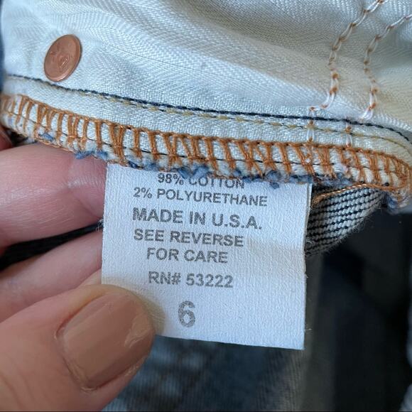 David Kahn Lauren Jeans Straight Leg High Rise Medium Wash Made in USA 6 EUC - Picture 6 of 11